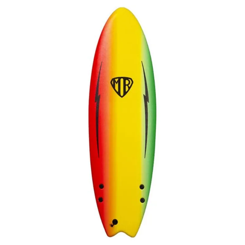 Ocean and Earth MR Ezi-Rider Twin Fin Softboard 6ft0inch 47L Rasta-1